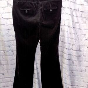 J. Crew Black Corduroy Pants Trouser Wide Leg Low Fit Size 10 Minimalist Classic